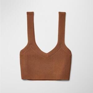 Aritzia Wilfred Mony Knit Crop Top